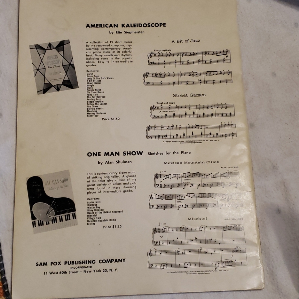 Vintage 22 Progressive Piano Pieces Book 1962 - Picture 4 of 6